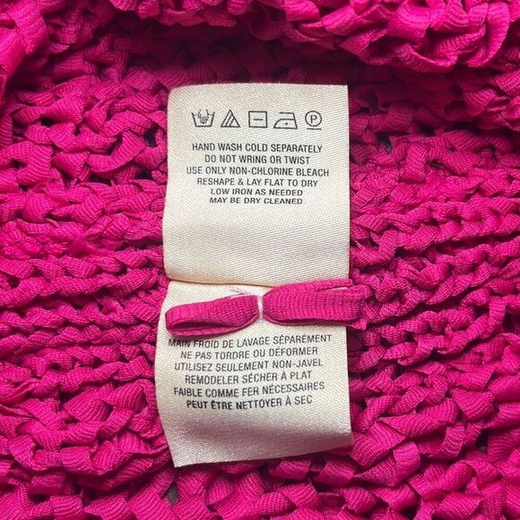 Moth EUC Pink Ribbon Knit Sleeveless Mock Turtleneck Tank Sz XS - Picture 6 of 8